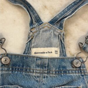 Abercrombie & Fitch Blue Denim Overalls